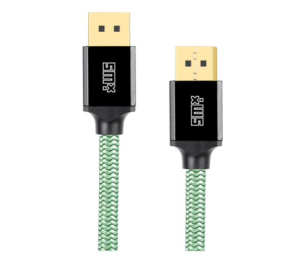 Silver Monkey X Kabel DisplayPort 2.0 Ultra w oplocie 1.5m zielony SMXA013 - 1079421 - zdjęcie